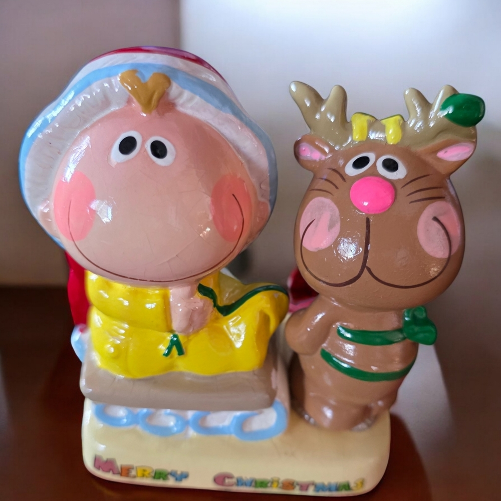 VINTAGE 1982 DEL GRAPHICS ENESCO Decorate Christmas Decor